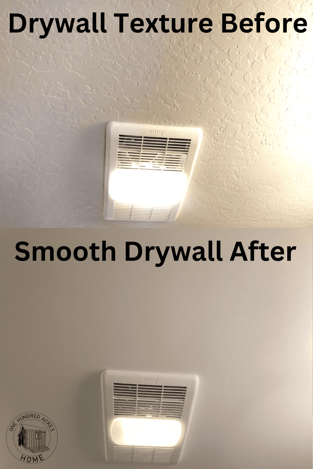 How to DIY Smooth Old Textured Drywall One Hundred Acres Home