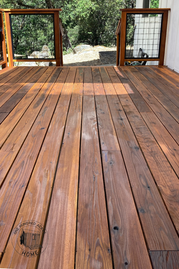Best Redwood Deck Stain & Sealer One Hundred Acres Home